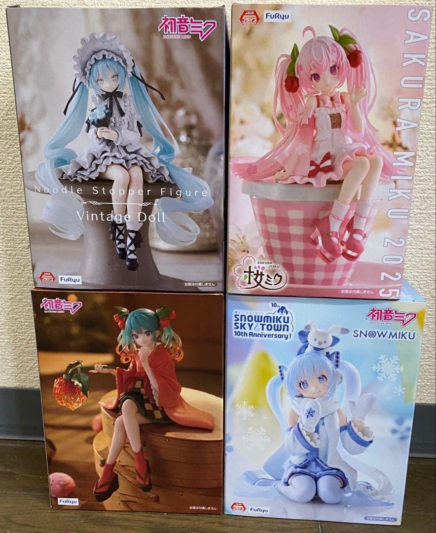 初音ミク　ぬーどるストッパーフィギュア　4種セット