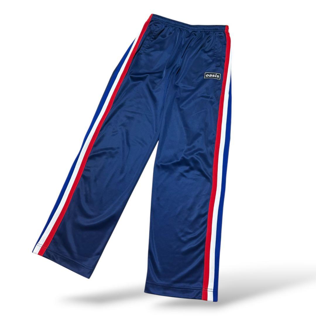 美品 oasis ジョガーパンツ L 紺 30周年 リヴフォーエヴァー トラック