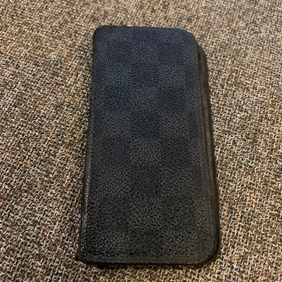 最終値下げ！iPhone7スマホケースダミエ箱保存袋紙袋、リボン付き