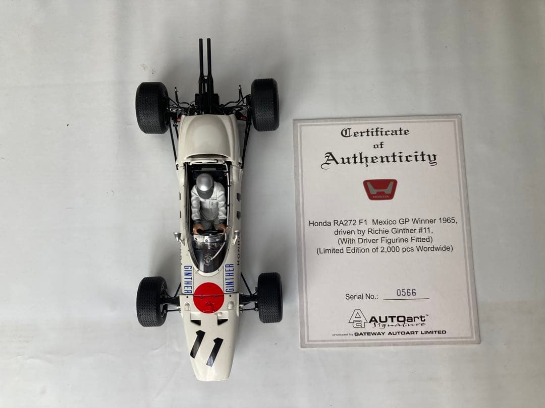 ミニカー AUTOart HONDA RA272 F-1