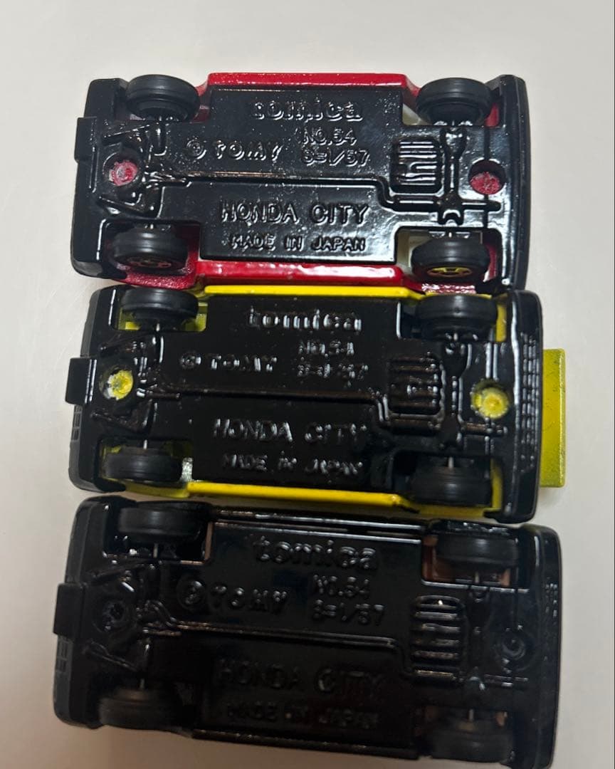 絶版品！トミカ 黒箱 No54 ホンダ シティ 日本製 3台セット