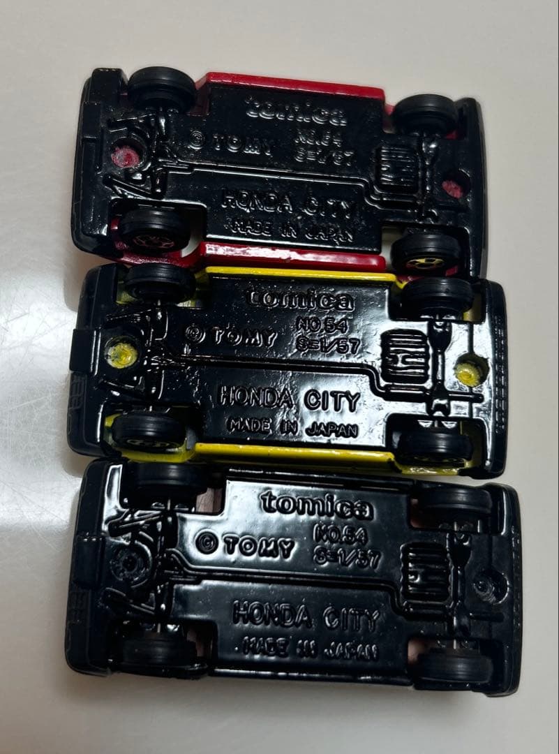 絶版品！トミカ 黒箱 No54 ホンダ シティ 日本製 3台セット