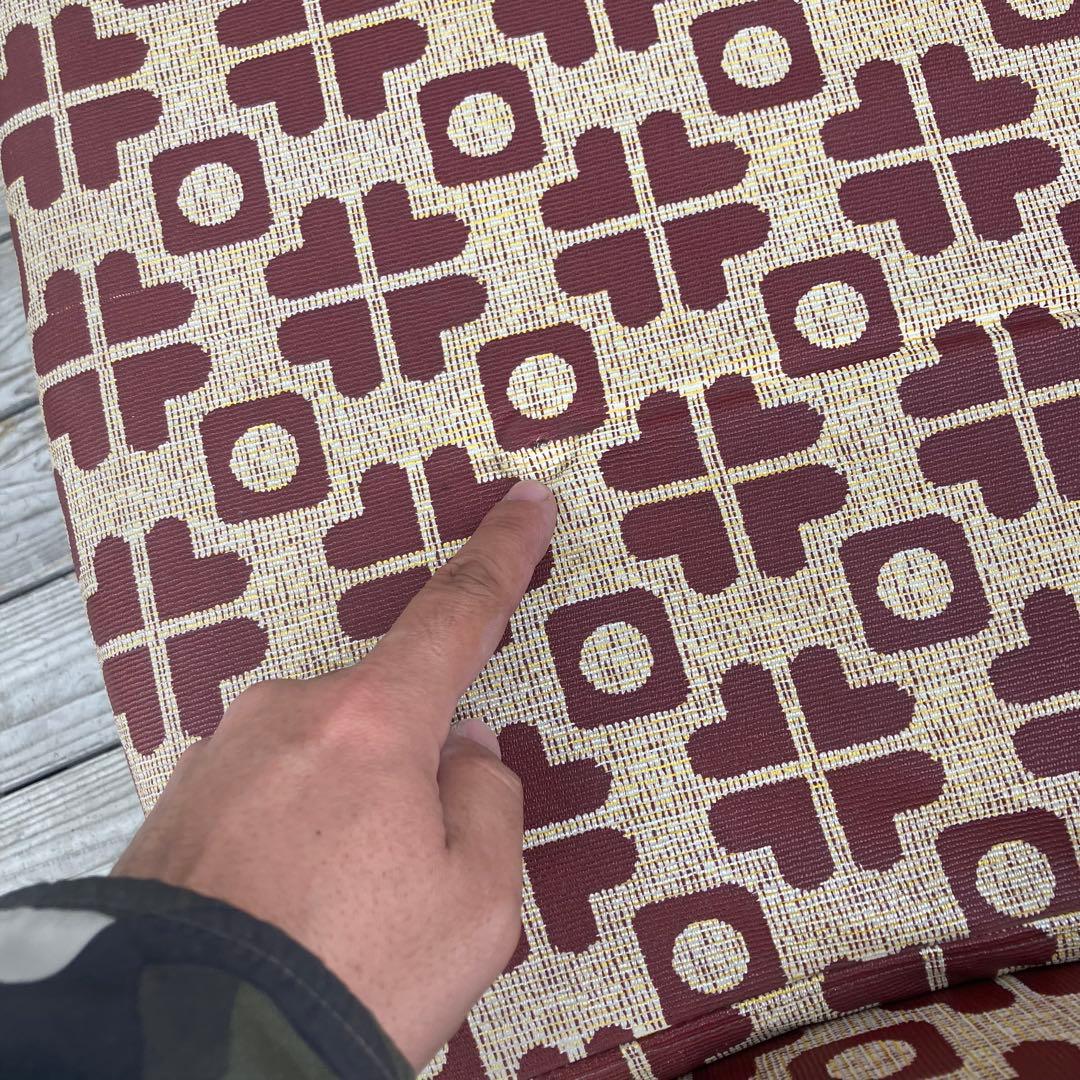 昭和レトロ ミッドセンチュリー 幾何学模様ソファー 1人掛けソファー 古家具