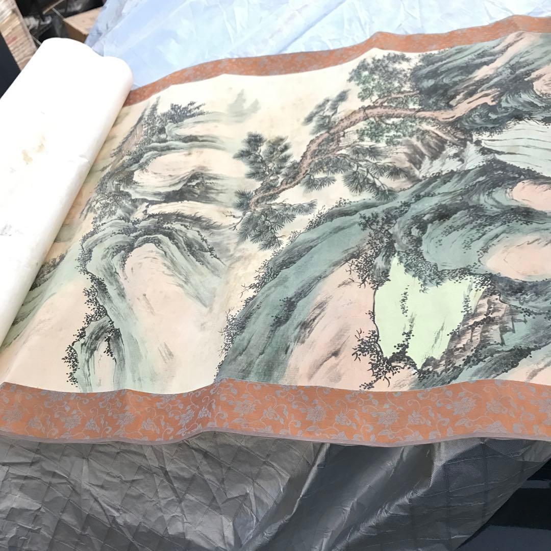 松永泉 木製掛軸 印章付き