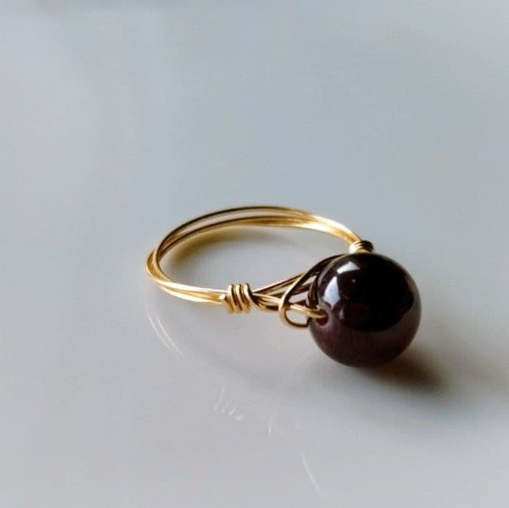 Kgf14 希少石 天然石 ブラジル産 スターガーネット リング