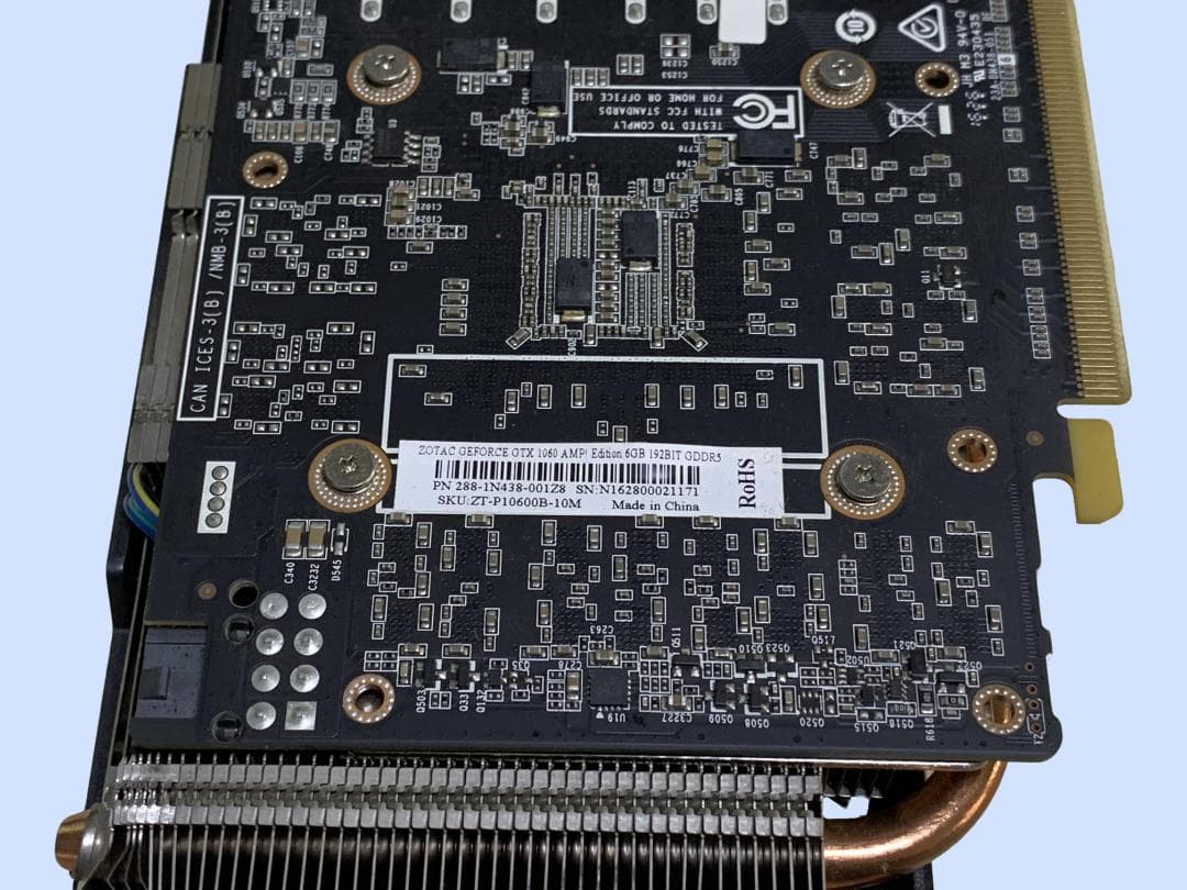 グラフィックボード・グラボ・ビデオカード M9049 ZOTAC GeForce GTX 1060 AMP Edition