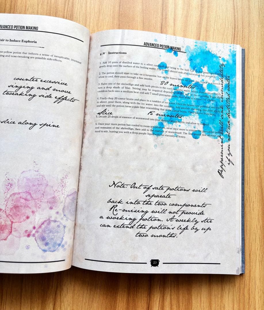 ハリーポッター 魔法薬学の教科書 レプリカ スネイプ