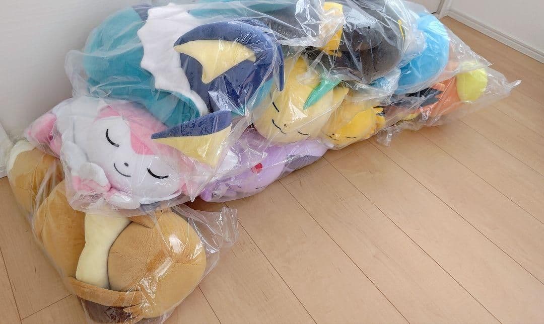すやすや ポケモン イーブイ ブラッキー グレイシア エーフィ ブイズ 9体