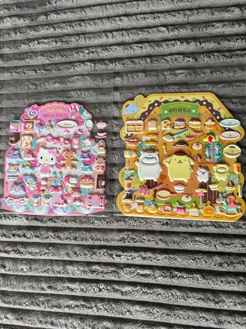 韓国版キャラクターぷくぷくシールセットまとめ売り