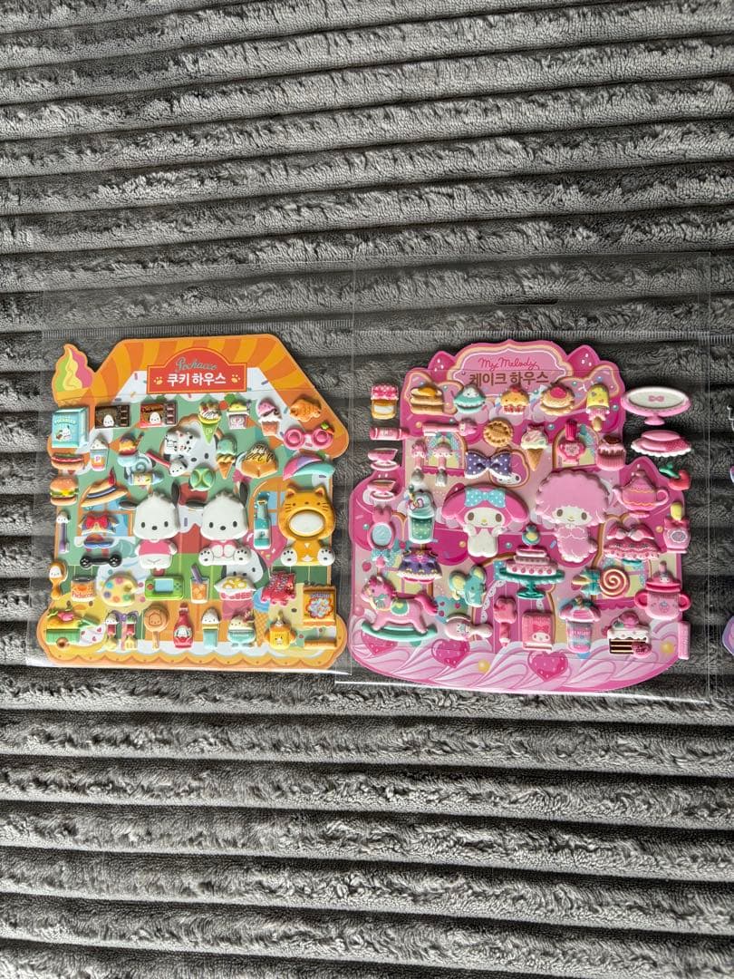 韓国版キャラクターぷくぷくシールセットまとめ売り