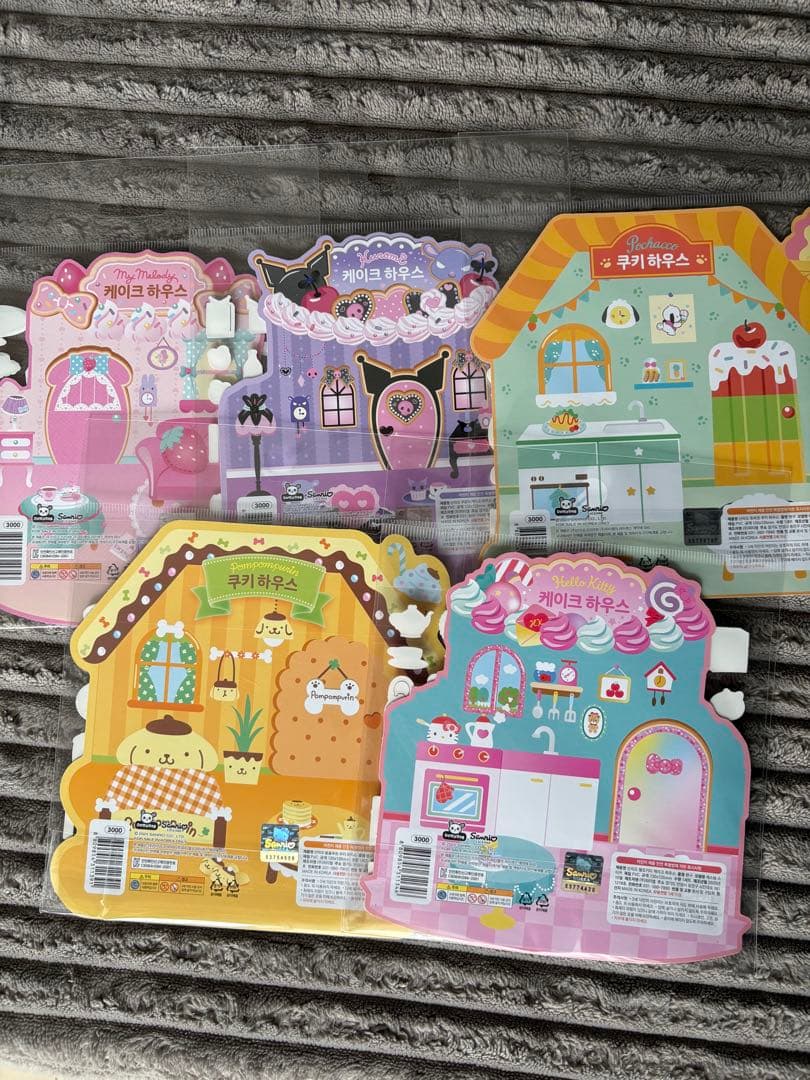 韓国版キャラクターぷくぷくシールセットまとめ売り