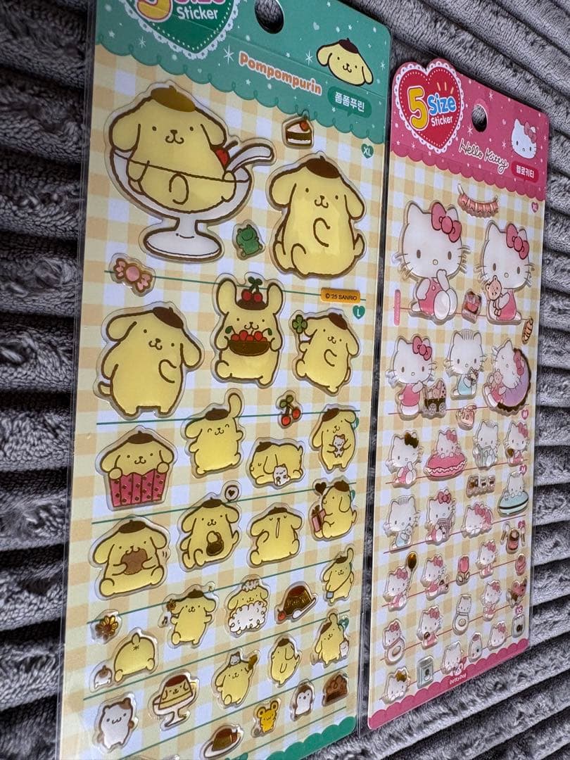 韓国版キャラクターぷくぷくシールセットまとめ売り