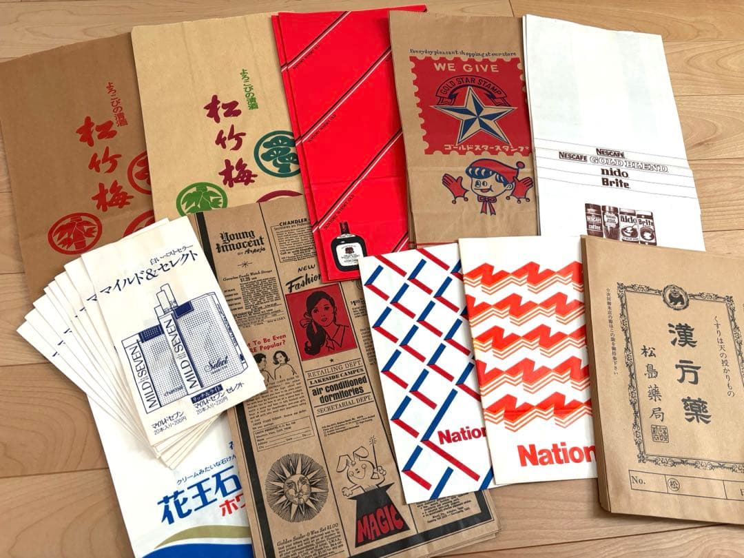 【大赤字出品！100サイズ！紙モノ包装紙類 まとめ売り】