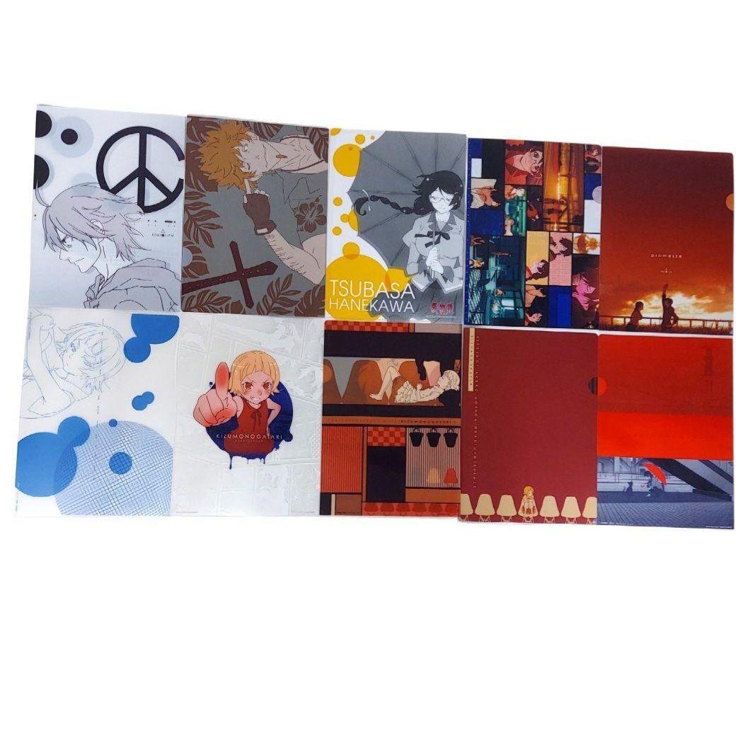 【送料込み】アニメ 物語シリーズ キャラクターグッズ クリアファイル セット売り