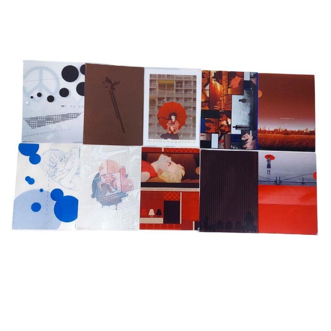 【送料込み】アニメ 物語シリーズ キャラクターグッズ クリアファイル セット売り