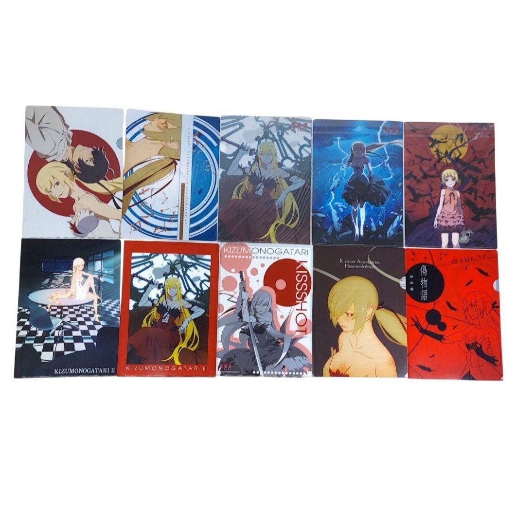 【送料込み】アニメ 物語シリーズ キャラクターグッズ クリアファイル セット売り