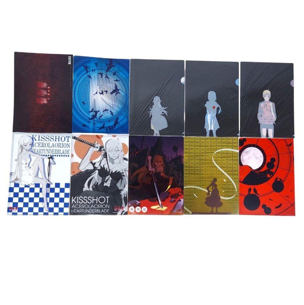 【送料込み】アニメ 物語シリーズ キャラクターグッズ クリアファイル セット売り