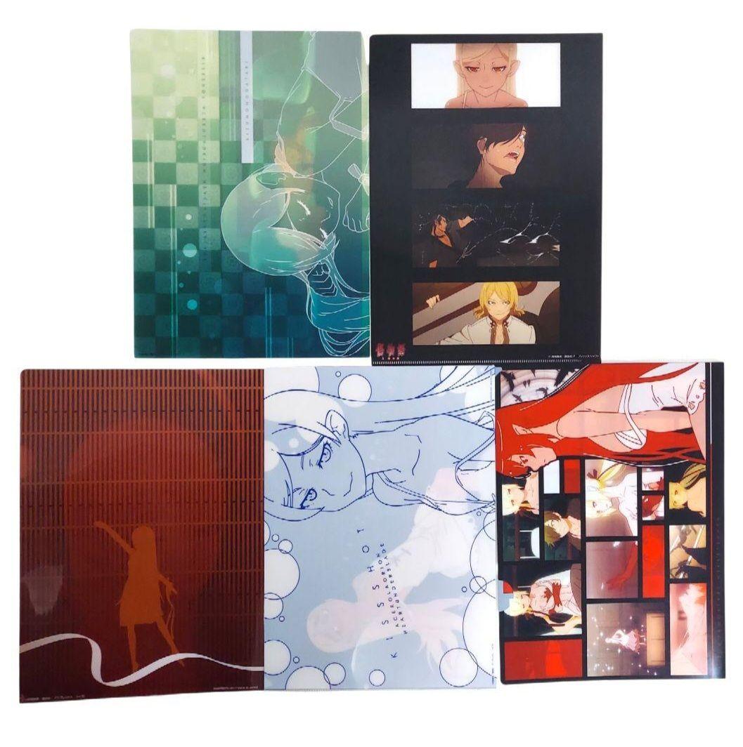 【送料込み】アニメ 物語シリーズ キャラクターグッズ クリアファイル セット売り
