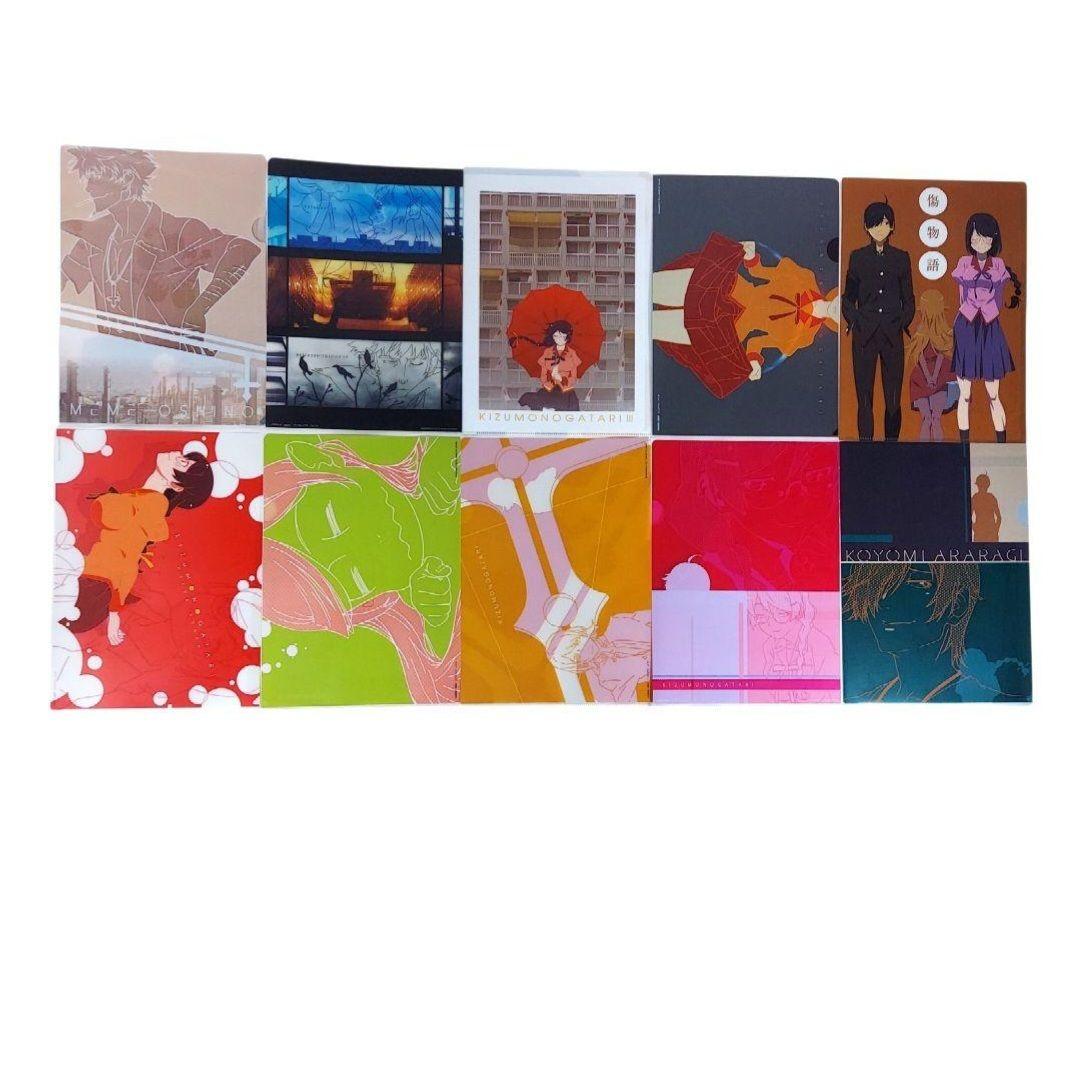 【送料込み】アニメ 物語シリーズ キャラクターグッズ クリアファイル セット売り