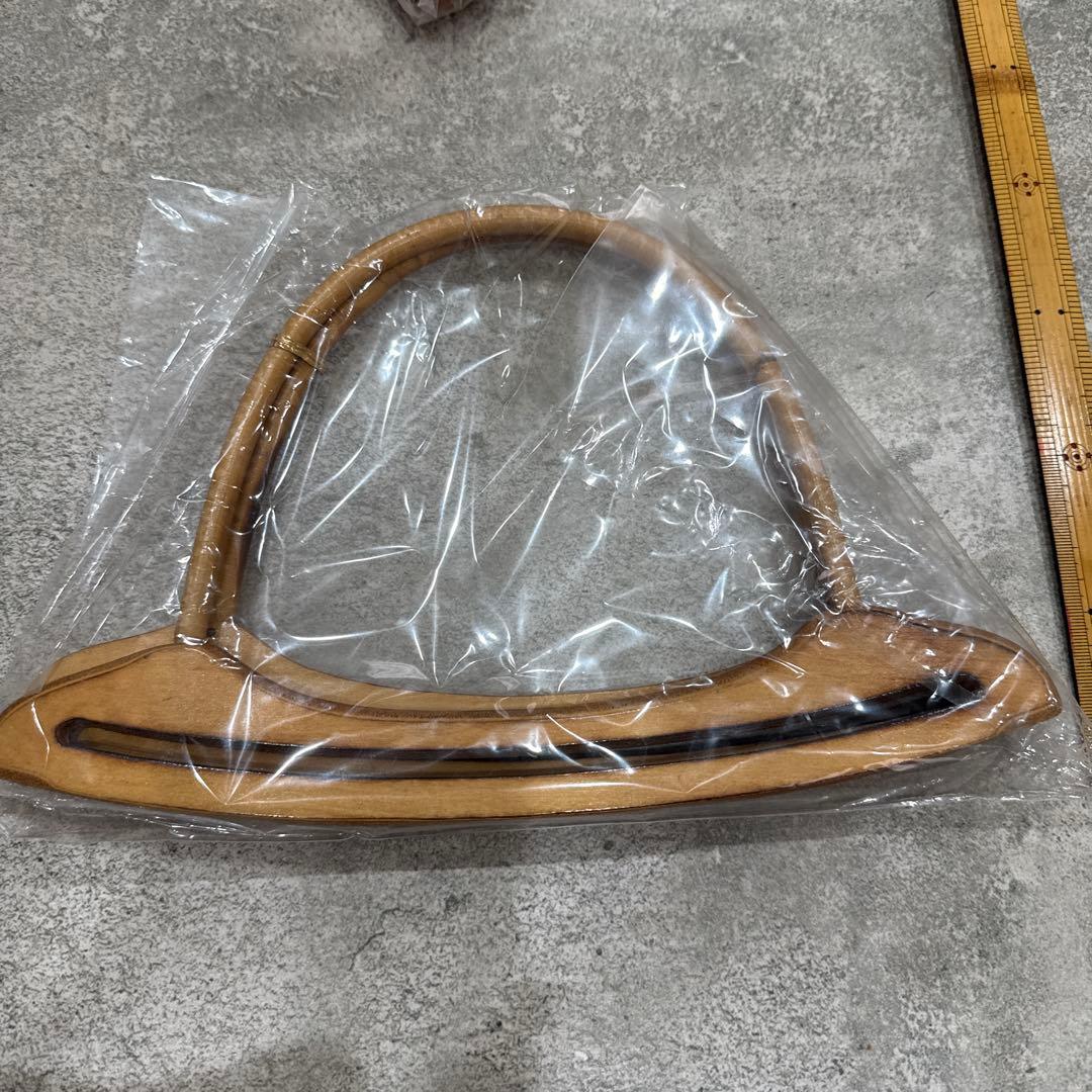 jasmine アクリルがま口口金　アクリル持ち手　ハ木製ハンドル　木工手口