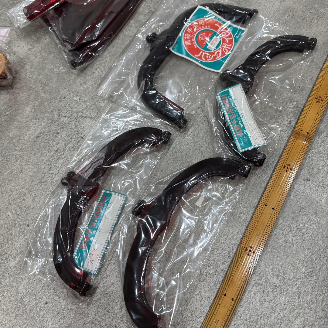 jasmine アクリルがま口口金　アクリル持ち手　ハ木製ハンドル　木工手口