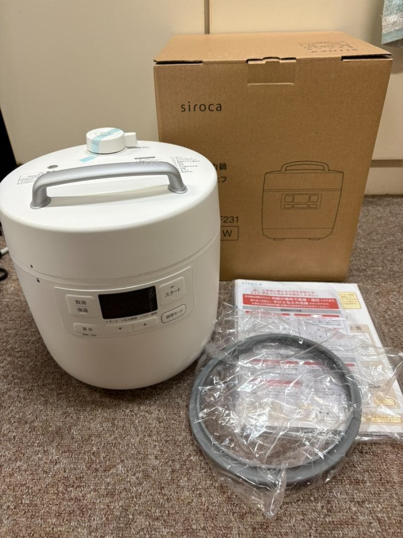 新品未使用品 シロカ 電気圧力鍋 おうちシェフ SP-2DF231 ホワイト