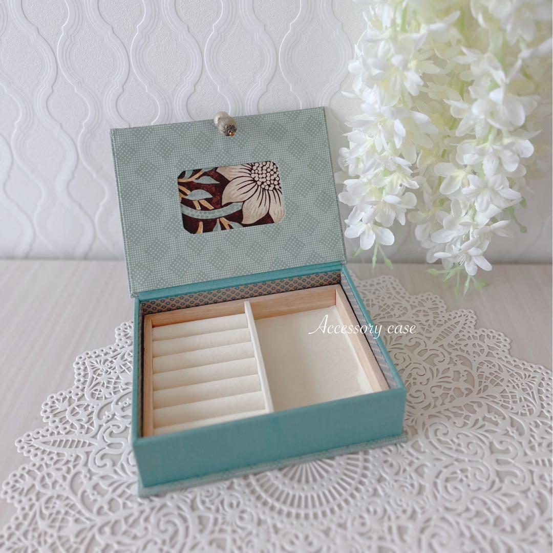 ウィリアムモリス／アクセサリー収納ボックス／カルトナージュ／一点物