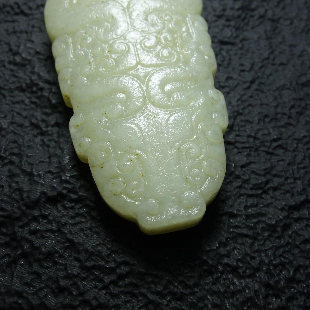 清時代 和田玉 玉牌 天然玉 彫刻玉佩 中国美術 コレクション C1A178