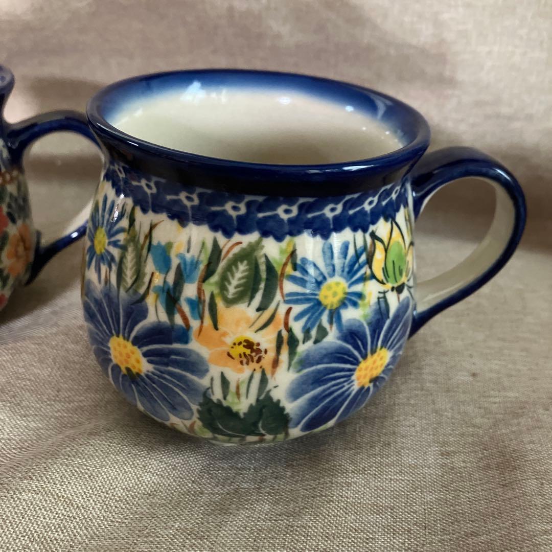 ポーリッシュポタリー　ポーランド食器　カリヒ　マグ