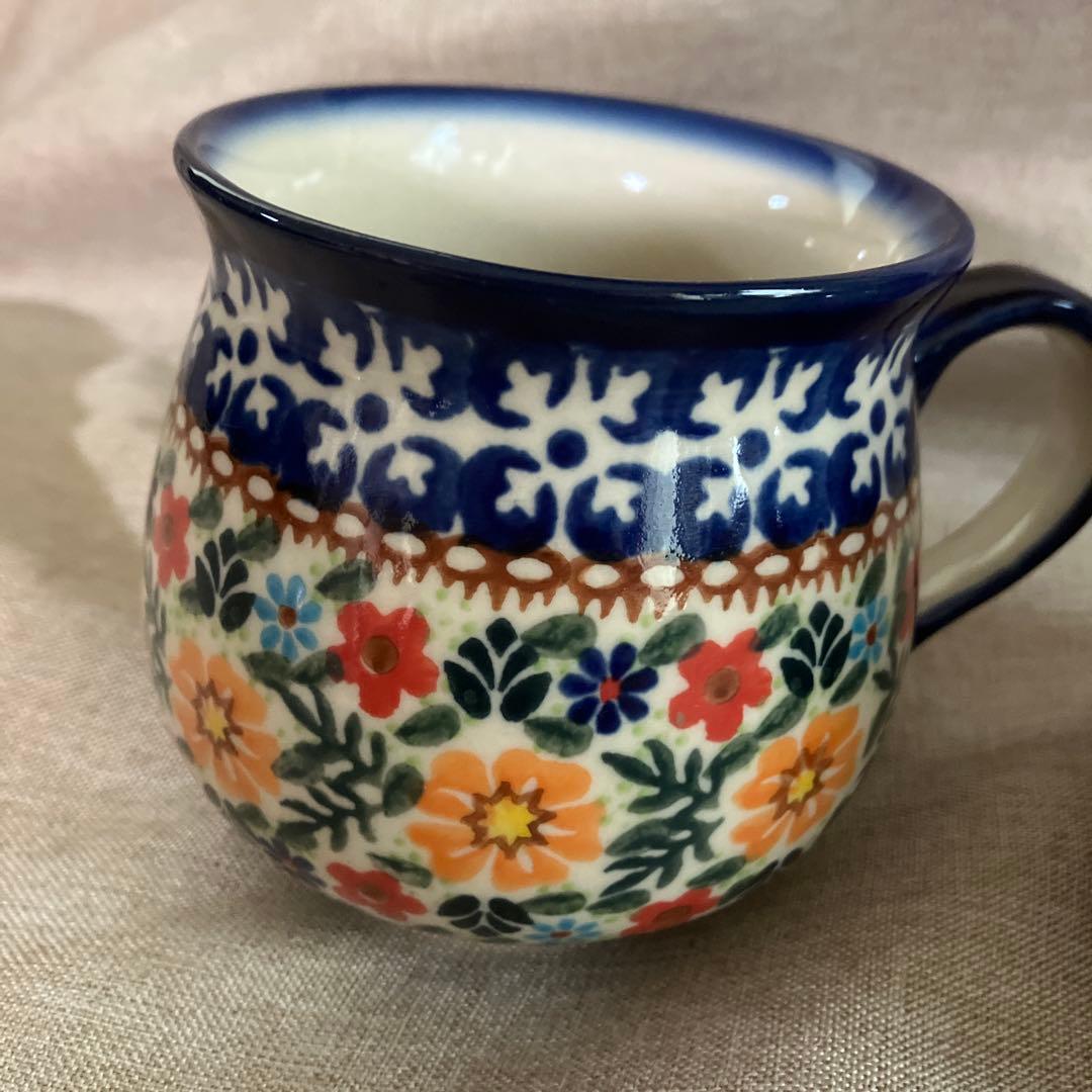 ポーリッシュポタリー　ポーランド食器　カリヒ　マグ