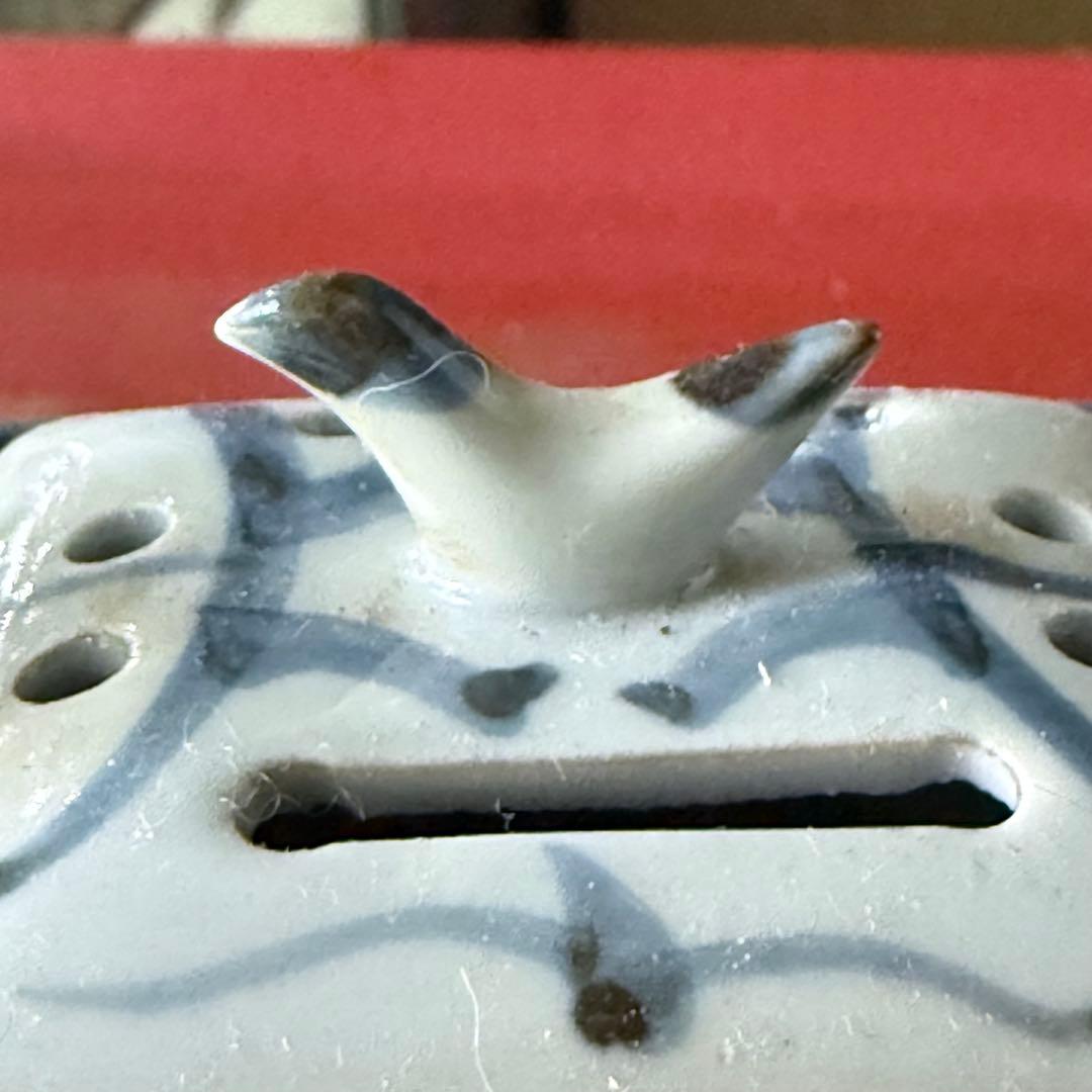 2235様感謝‼️春‼️愛蔵　伊万里古染付青花文様鳥摘み香炉