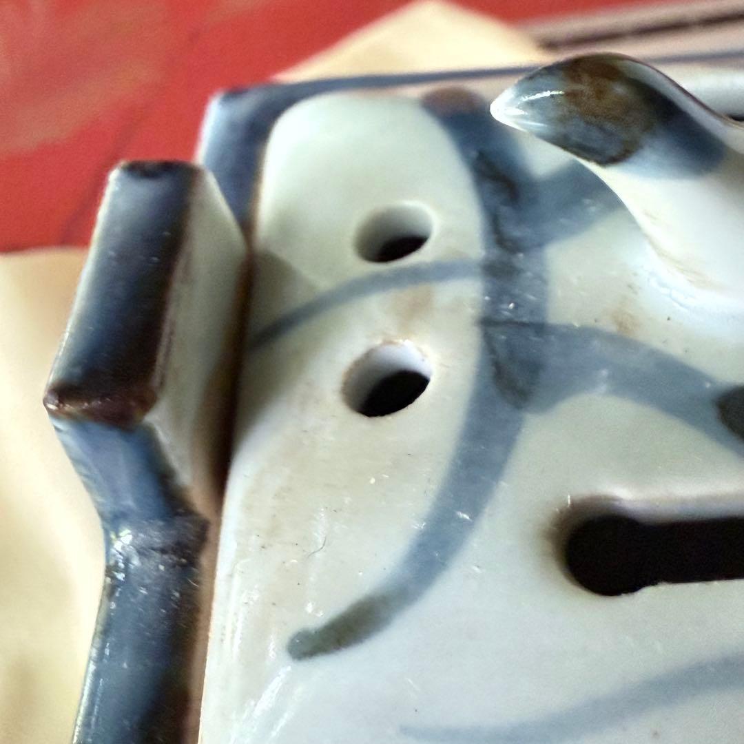 2235様感謝‼️春‼️愛蔵　伊万里古染付青花文様鳥摘み香炉