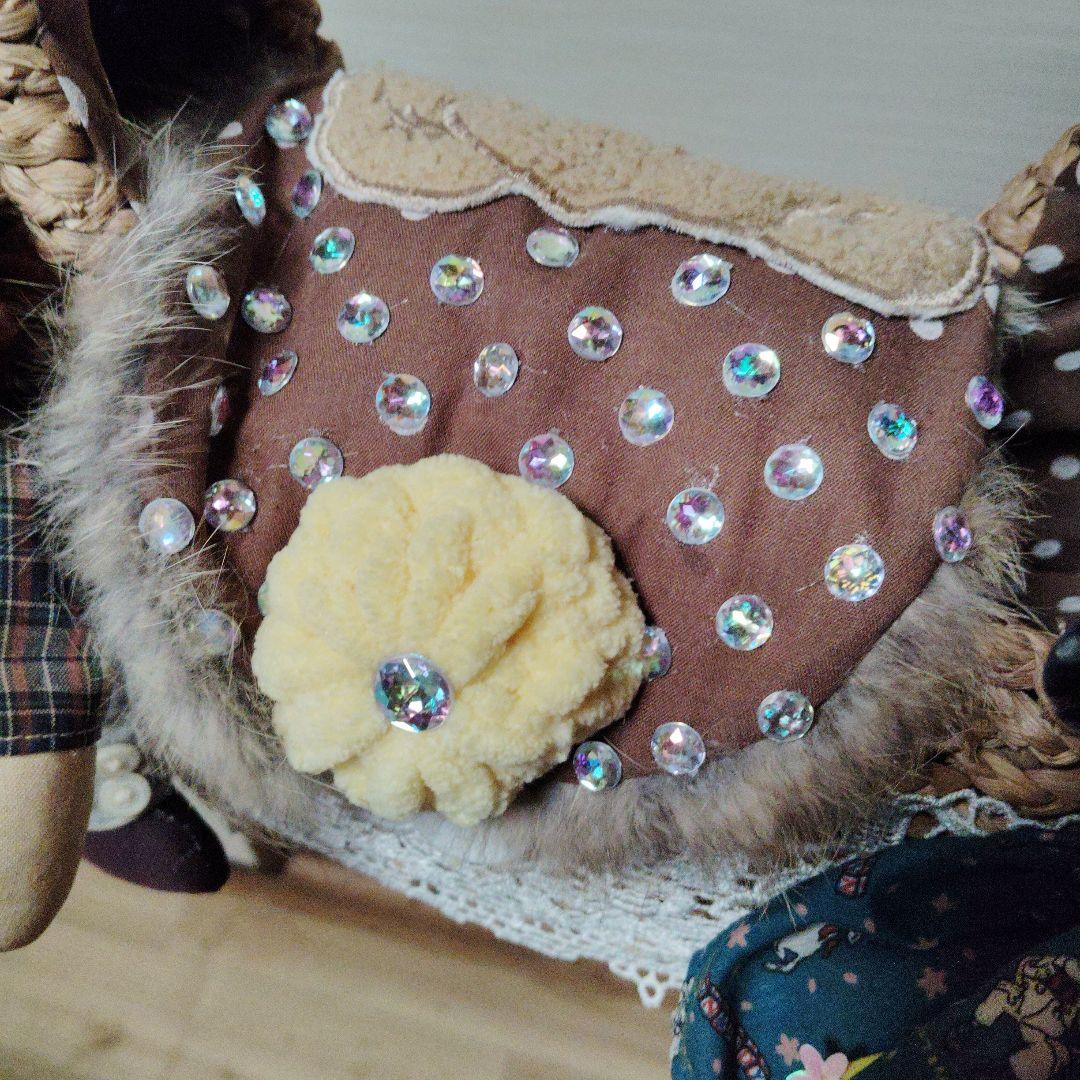 country 手作り人形とバッグのセット