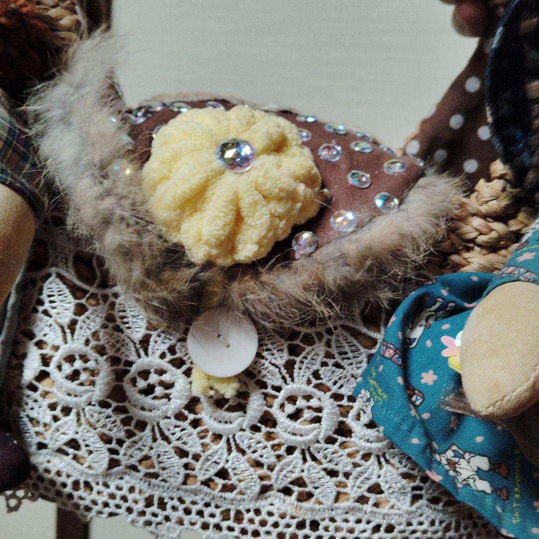 country 手作り人形とバッグのセット