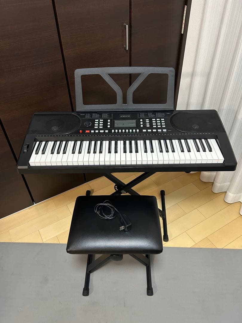 ONETONE OTK-61S 61鍵電子キーボード スタンド 椅子セット