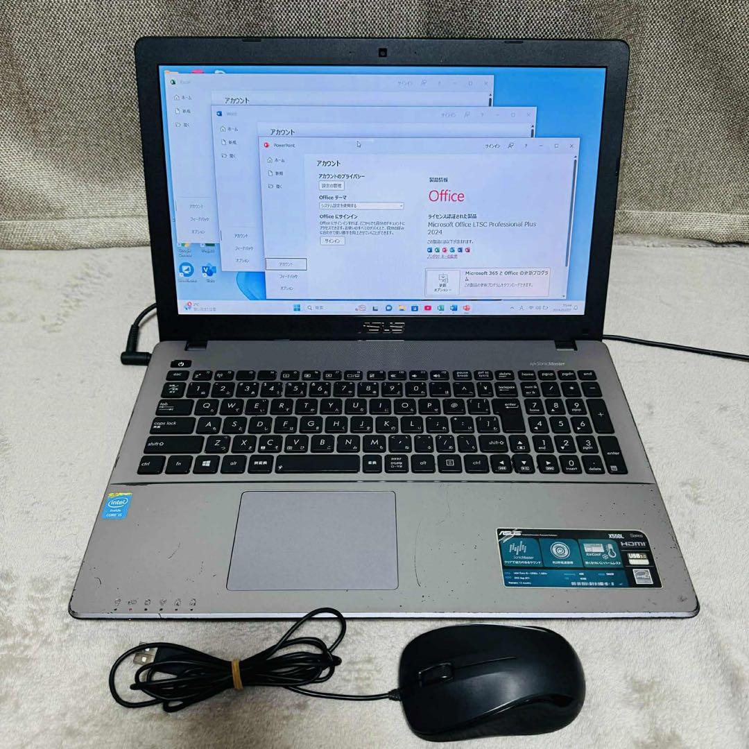 S313 ASUSノートパソコンi5 SSD高速 Windows11オフィス付き