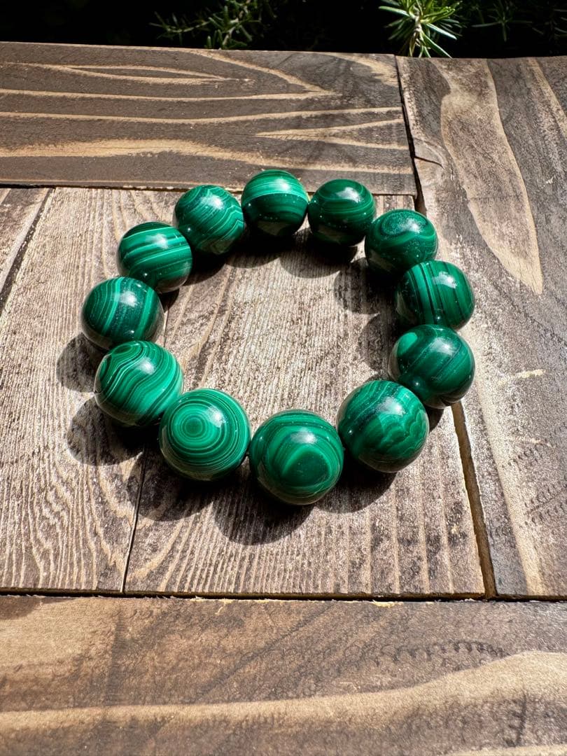 【大玉シリーズ】マラカイト大玉20mm 内径18cm
