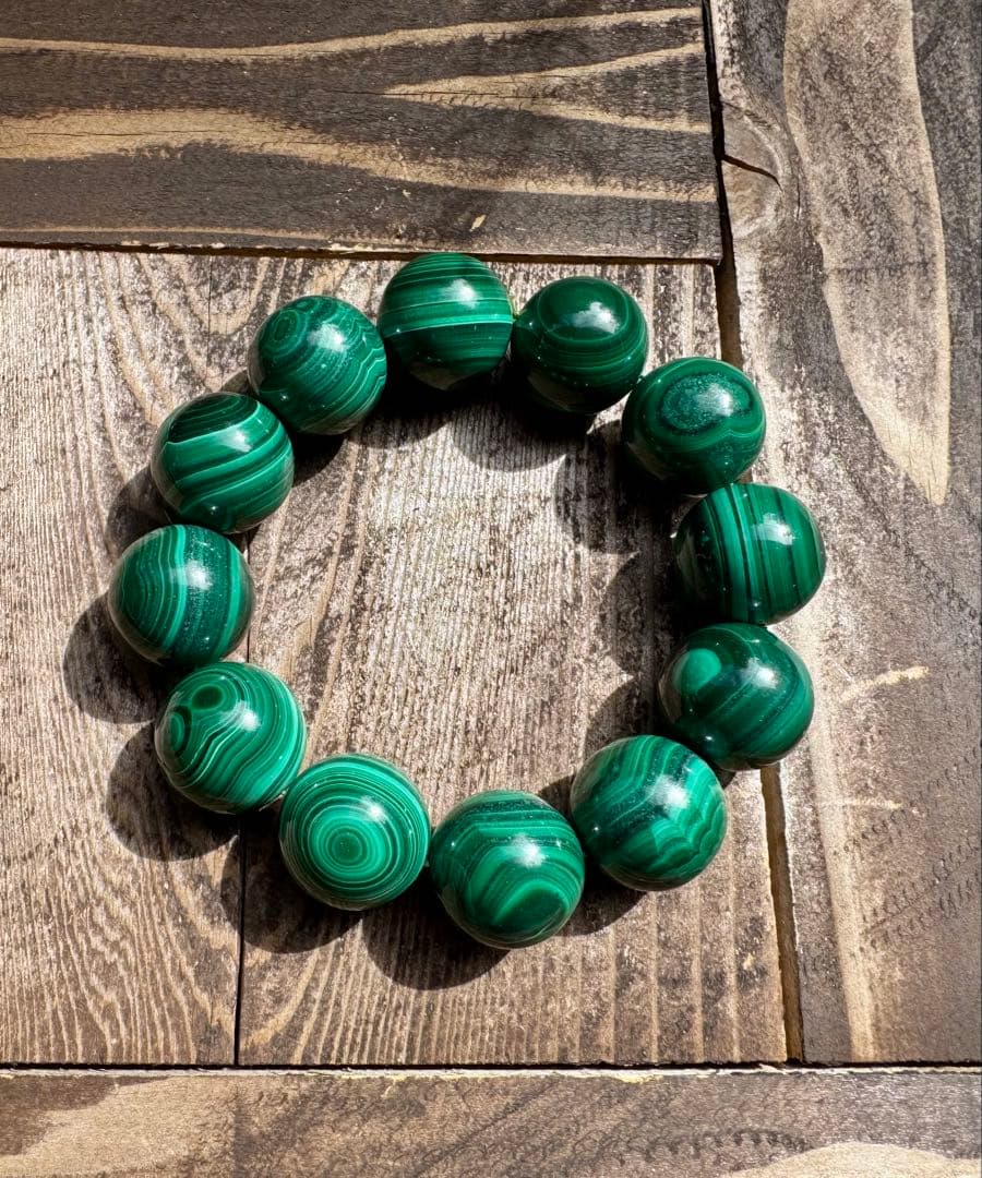 【大玉シリーズ】マラカイト大玉20mm 内径18cm