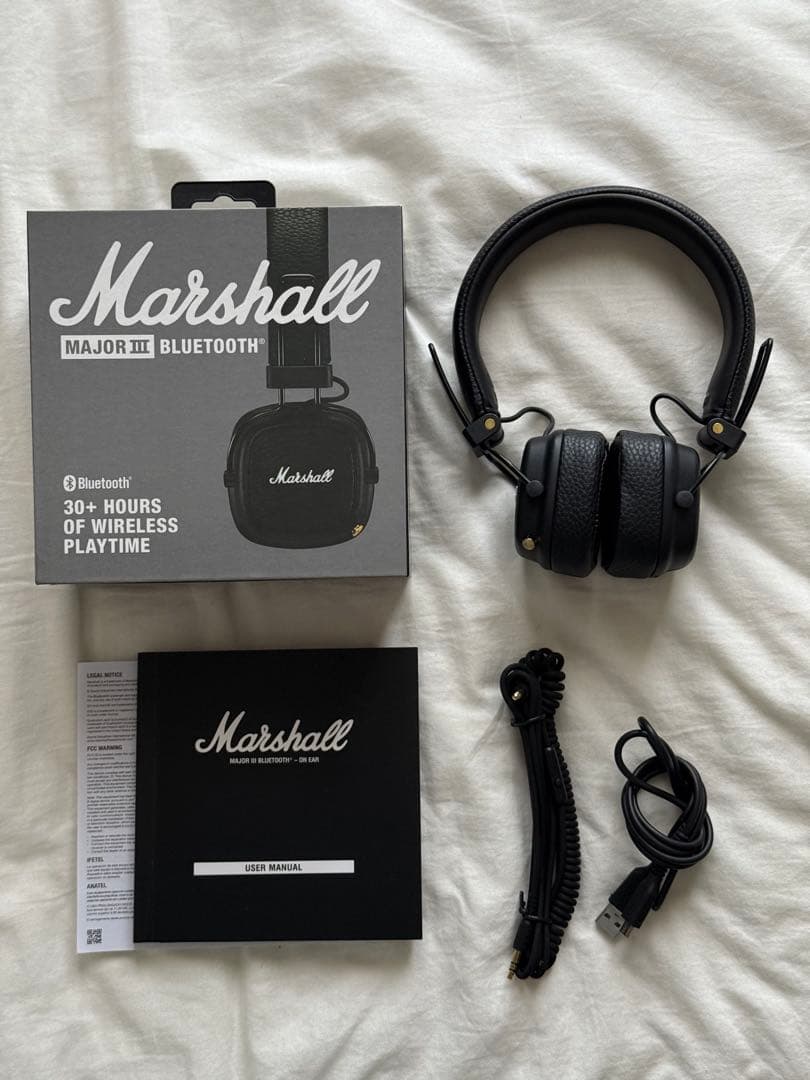 Marshall Major III Bluetooth Black 美品 箱付