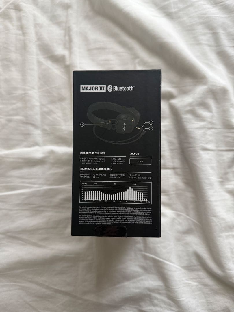 Marshall Major III Bluetooth Black 美品 箱付