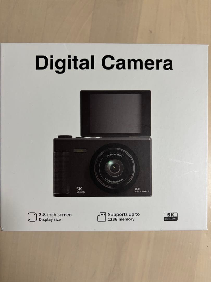 新品❣️デジタルカメラ 5K 7500万画素 2.8インチスクリーン