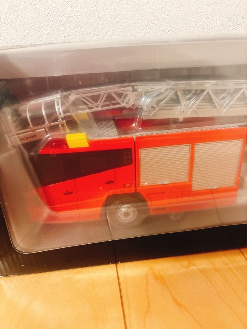 激レア！モリタ先端屈折式梯子付スーパージャイロラダースケールモデル1/32サイズ