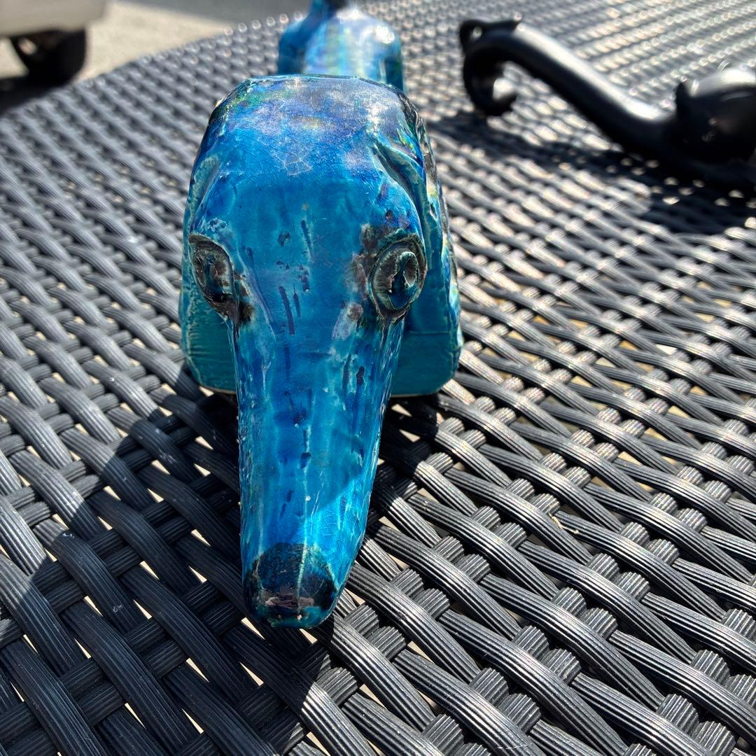 ヴィンテージ フラビア リミニブルー ダックスフンド　おまけ付き　猫のフック