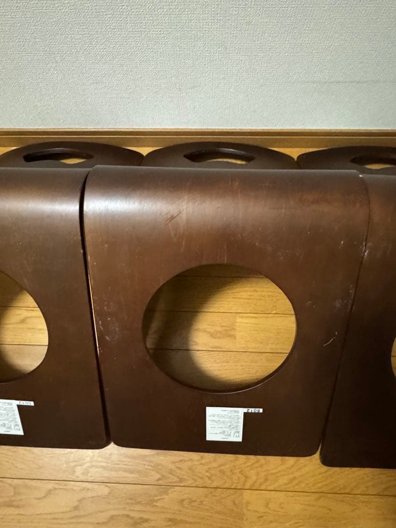 ニトリ 木製 座椅子 6脚　木製座イス　曲げ木