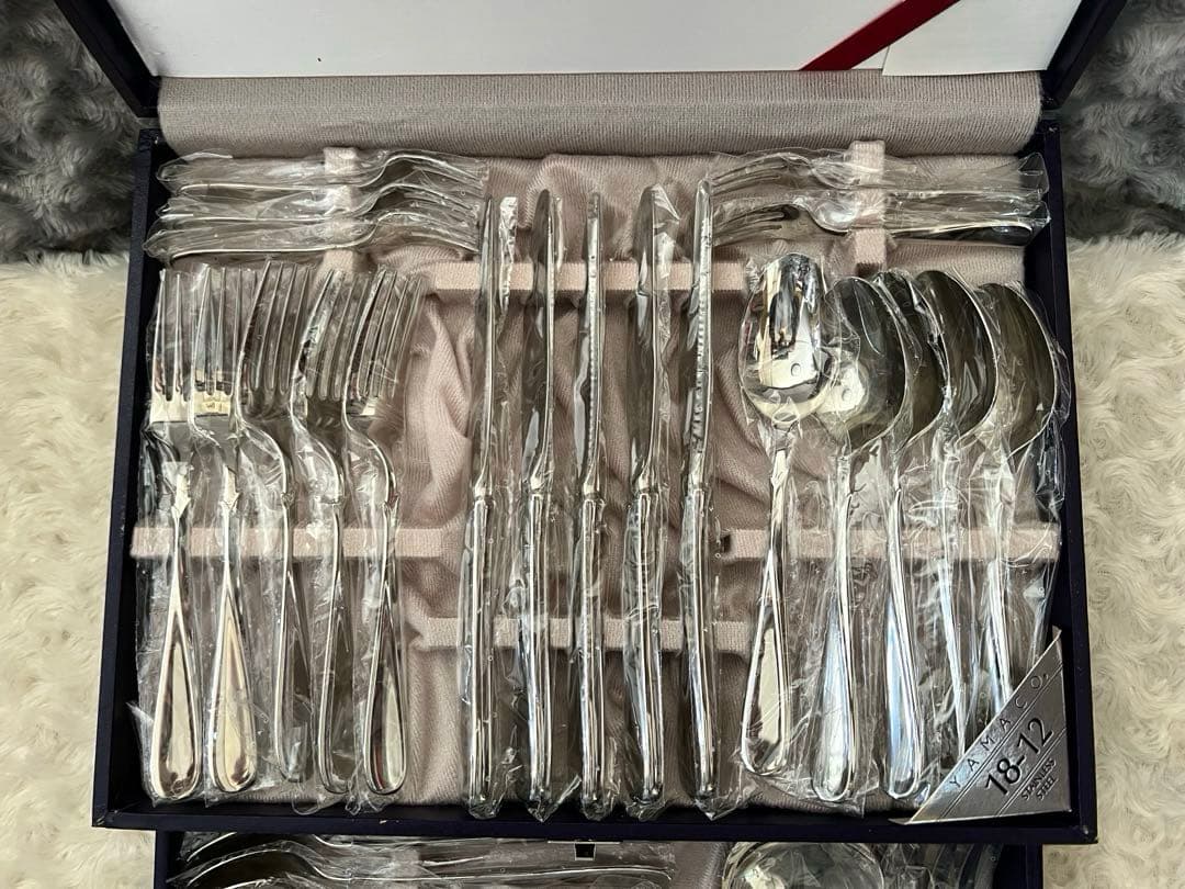 ヤマコ　カトラリーセット　フローラ　ディナーセット〈37本セット〉山崎金属工業