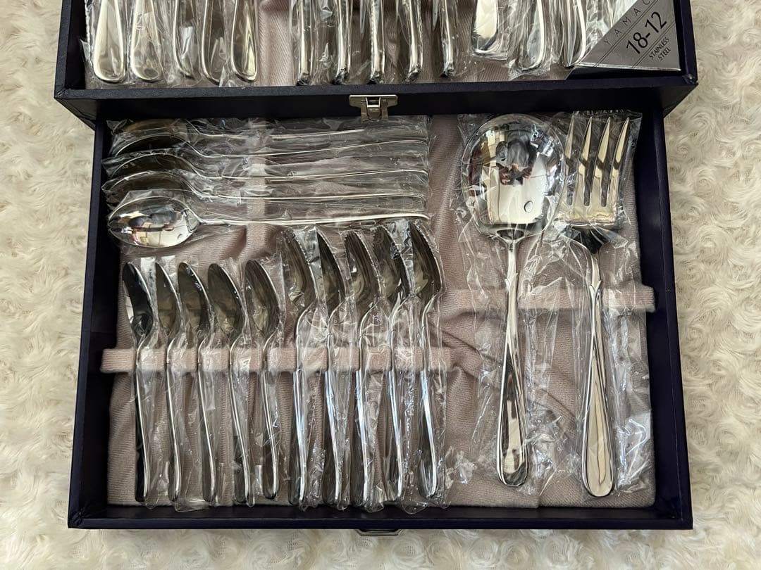 ヤマコ　カトラリーセット　フローラ　ディナーセット〈37本セット〉山崎金属工業