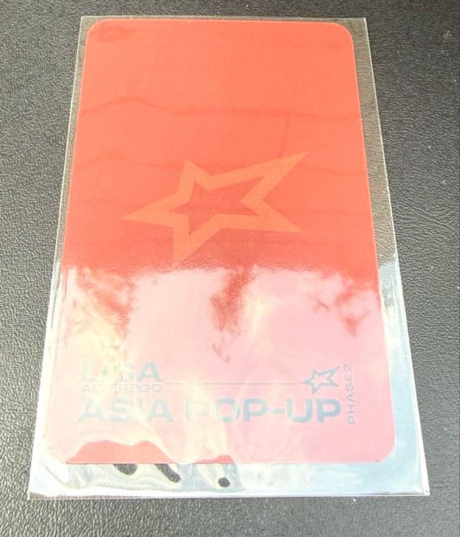 BLACKPINK LISA セルカランダムフォトカード ポップアップ限定