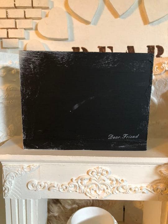 ❤アンティークダスト加工  薔薇とローソクのミニオブジェ ブラック ドールハウス