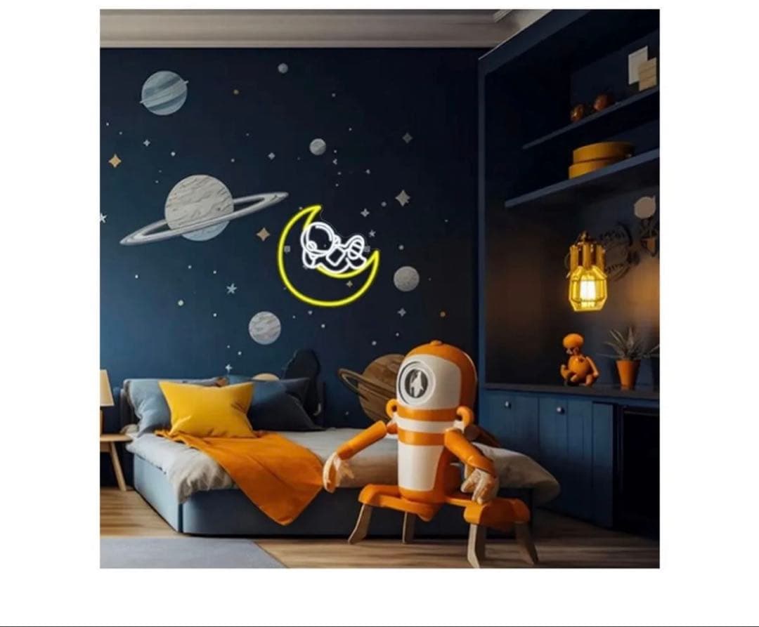 宇宙飛行士 ネオンライト アート LED ネオンサイン USB 調光スイッチ