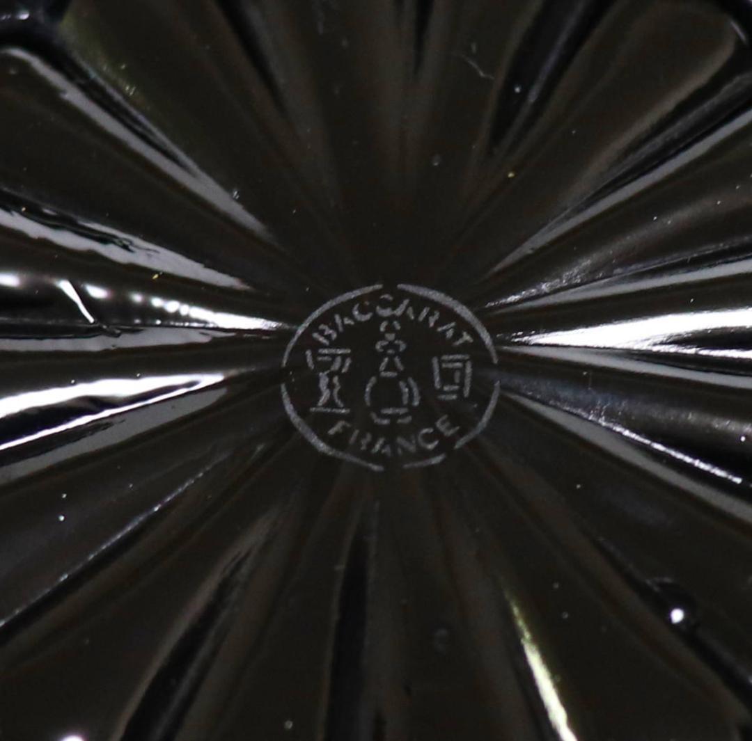 バカラ 希少型 最大 866g ブラッククリスタルガラス製 漆黒の蓋物 ルッセ